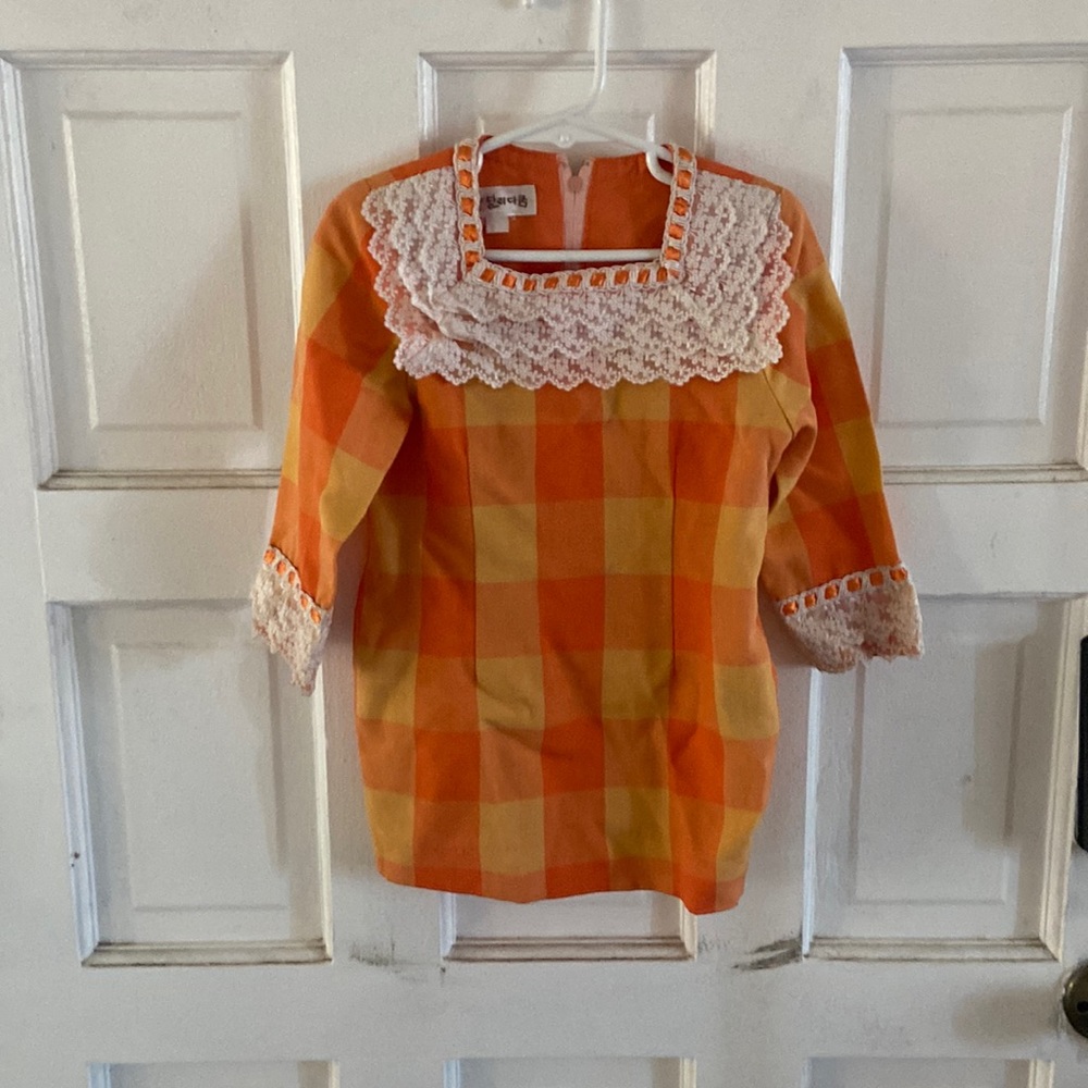 Vintage South Korean toddler mod dress